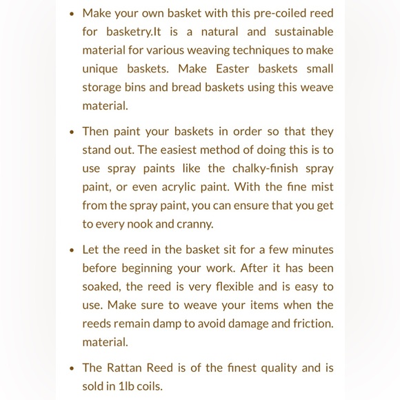 Cane Weaving Round Reed basket making DIY - Picture 6 of 7